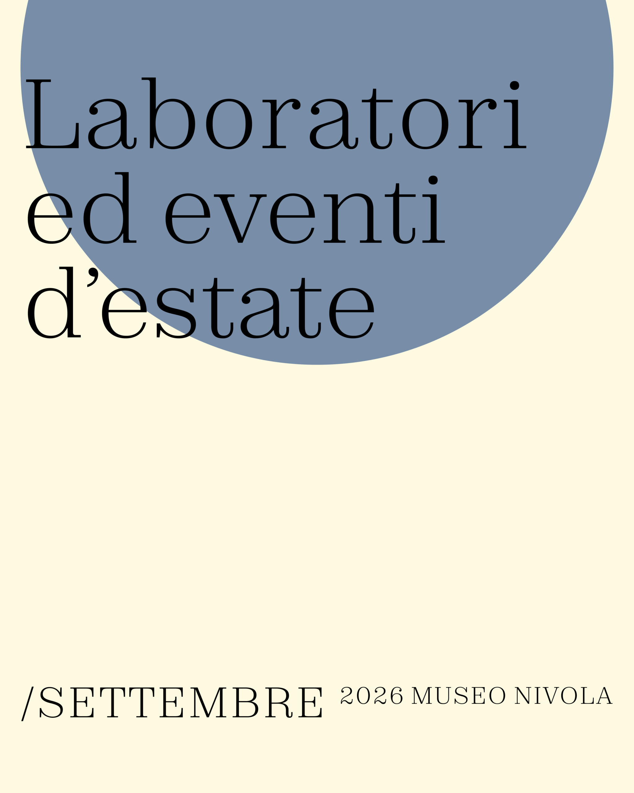 Laboratori ed Eventi di settembre